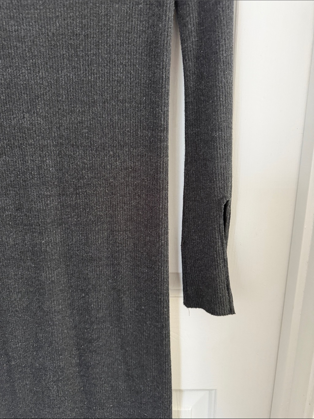 Enza Costa Black Long Sleeve Turtleneck Knit Dress - Picture 2 of 6